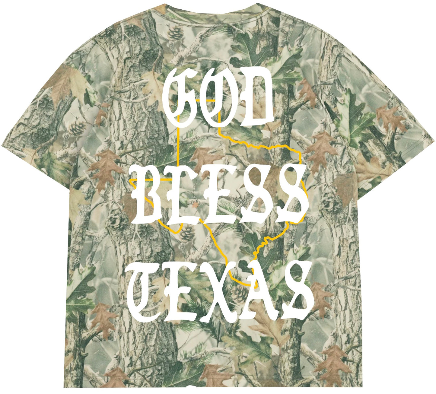 God Bless Texas Collection (Camo Shirt)
